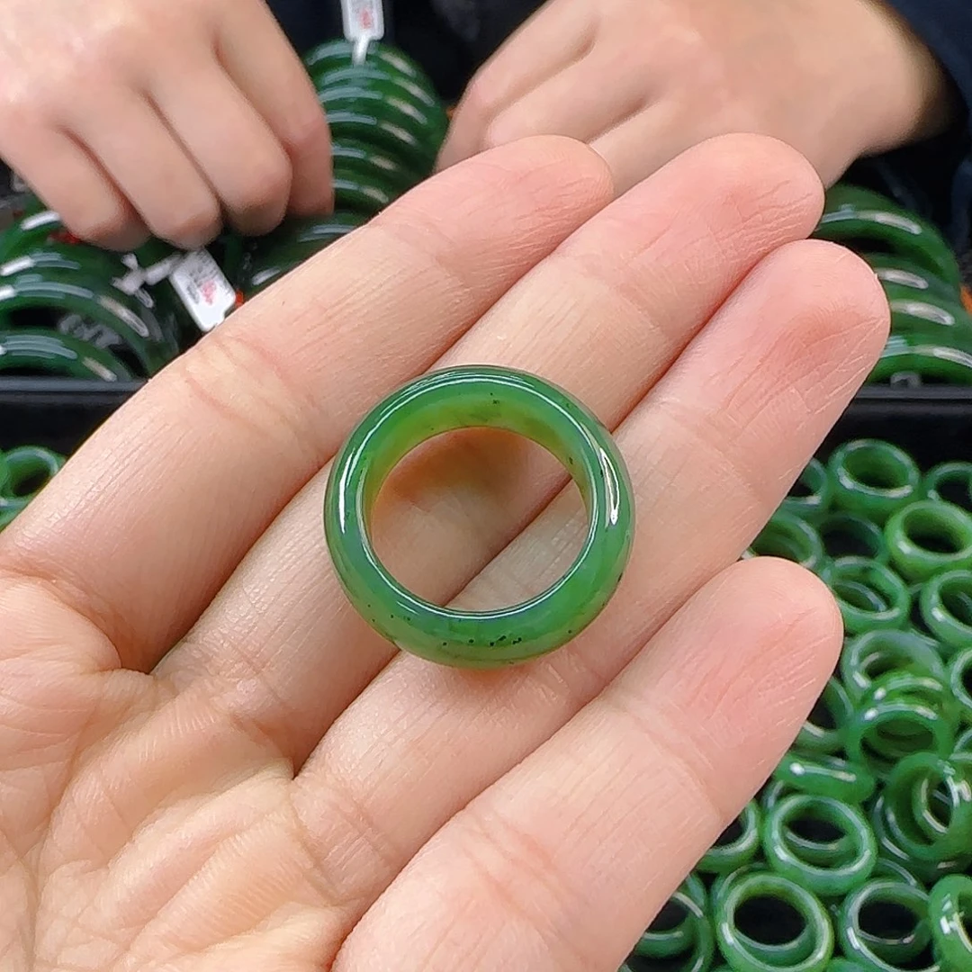 未镶嵌戒圈和田玉碧玉戒圈卡17、18多样性发其一