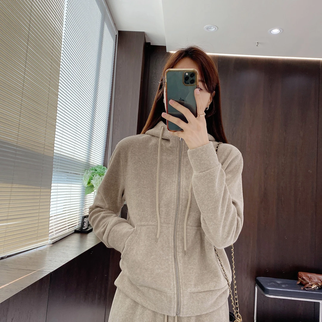 IMFLY金小金自制 连帽外套DYW7687拉链卫衣女秋冬季休闲运动上衣