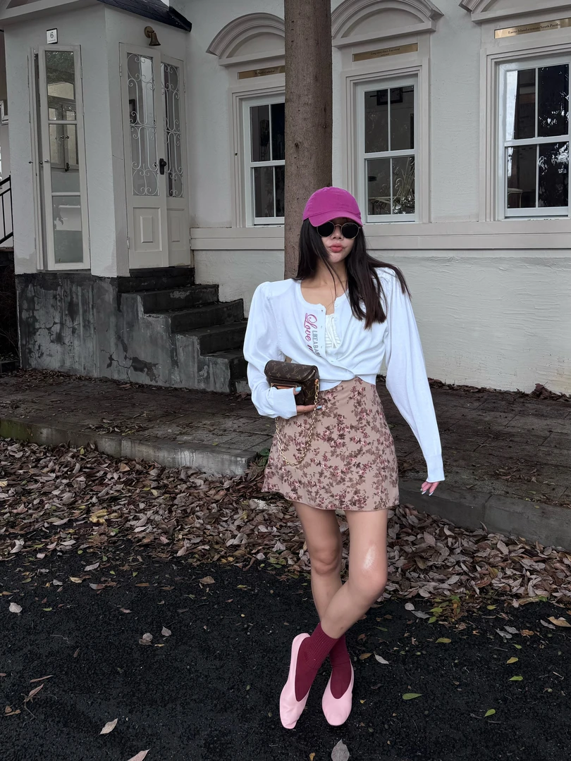 吉吉【仙女特调】新款撞色刺绣宽松针织开衫毛衣外套#5309 C47