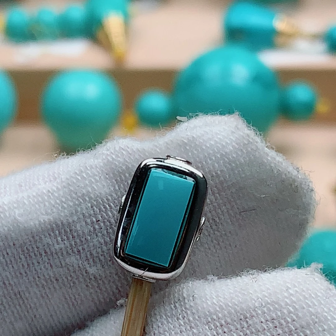 绿松石银S925镶嵌配饰