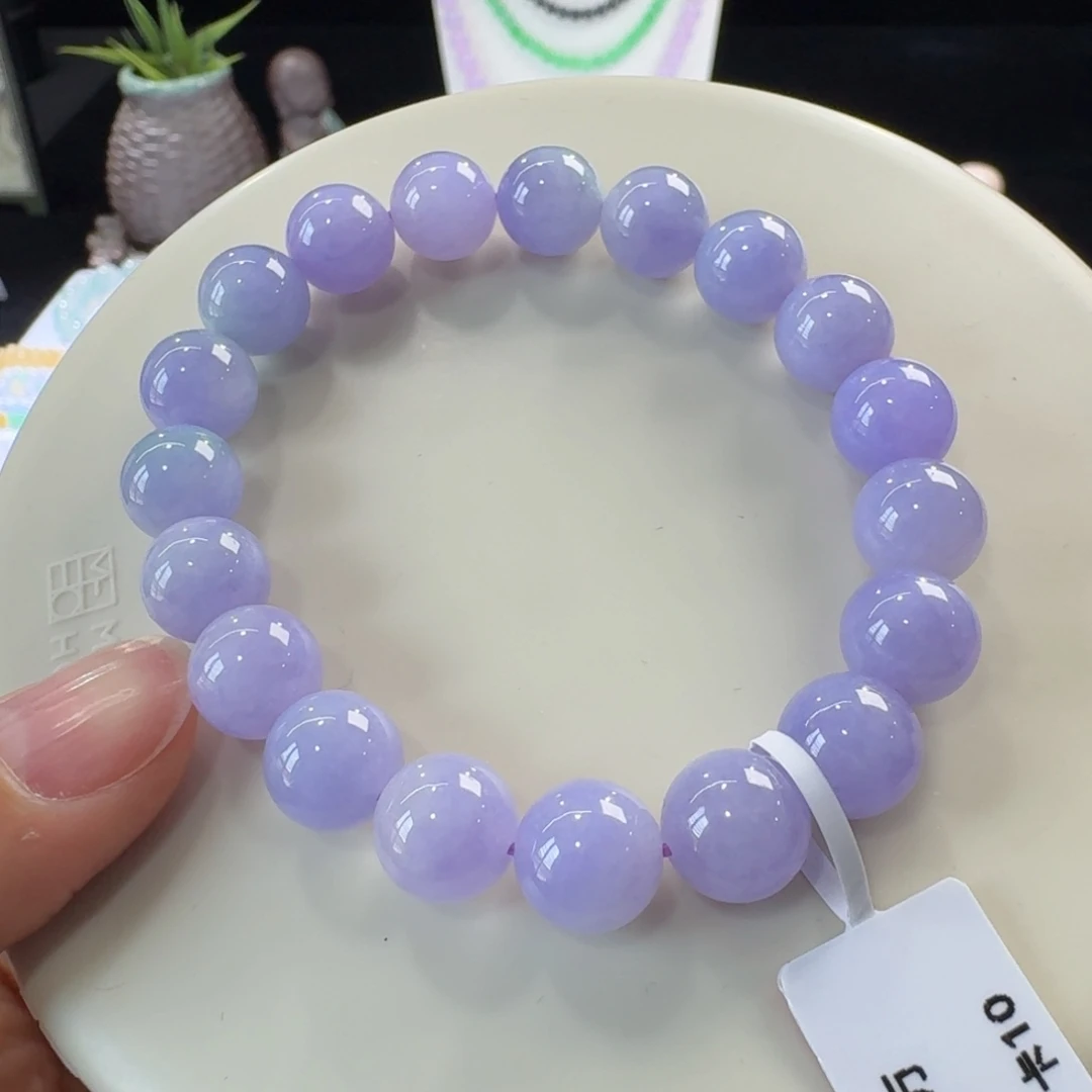 未镶嵌手链翡翠福利款！冰胶红春紫单圈10mm