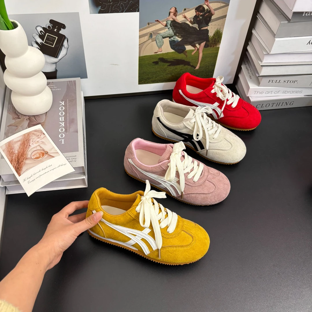 网面复古德训鞋舒适轻便平底百搭休闲鞋网红爆款透气显瘦黑色鞋子