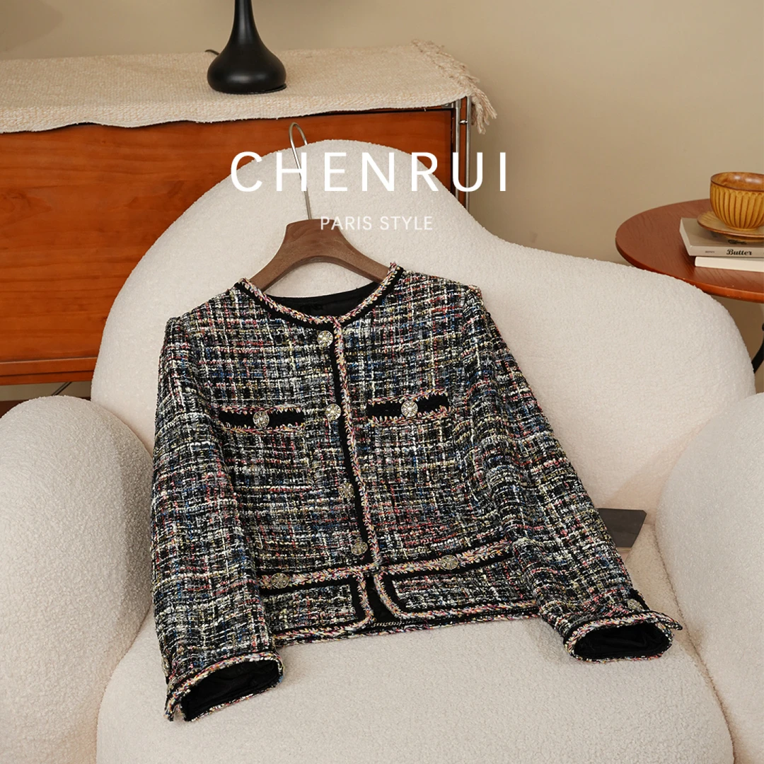 2025新款轻奢时尚南法优雅晨锐小香风短外套上衣6451