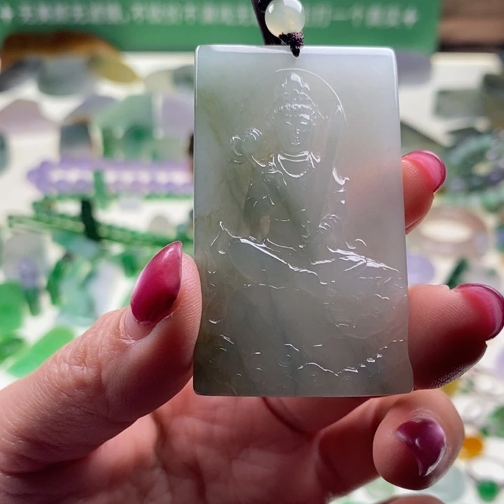 翡翠未镶嵌挂件天然翡翠