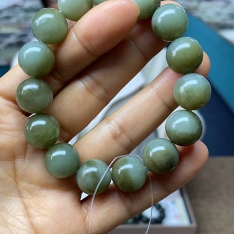 和田玉未镶嵌手链314