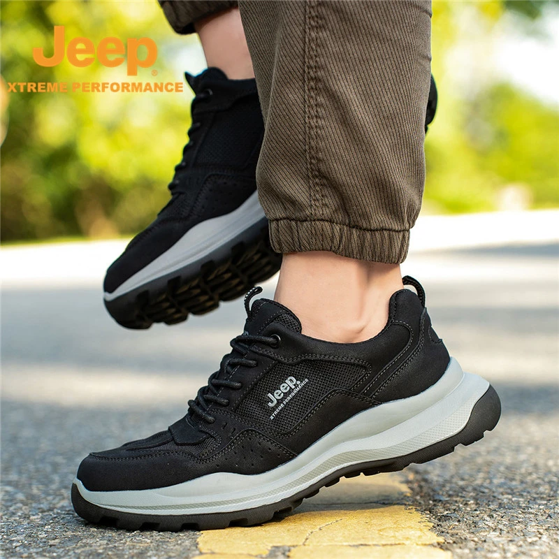 JEEP/吉普春秋新款时尚百搭休闲鞋轻便防滑登山鞋日常户外徒步鞋