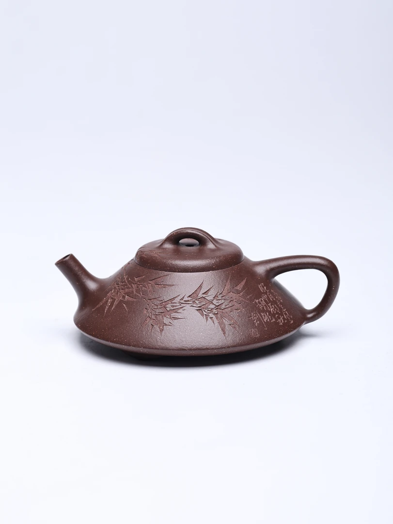 涤壶澄心[合瓢]约130毫升宜兴千禧紫泥手工泥原矿紫砂茶壶手制