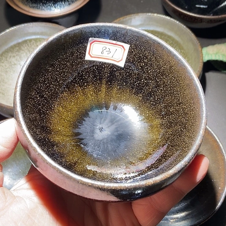 茶盏831 建窑建盏微瑕磨底