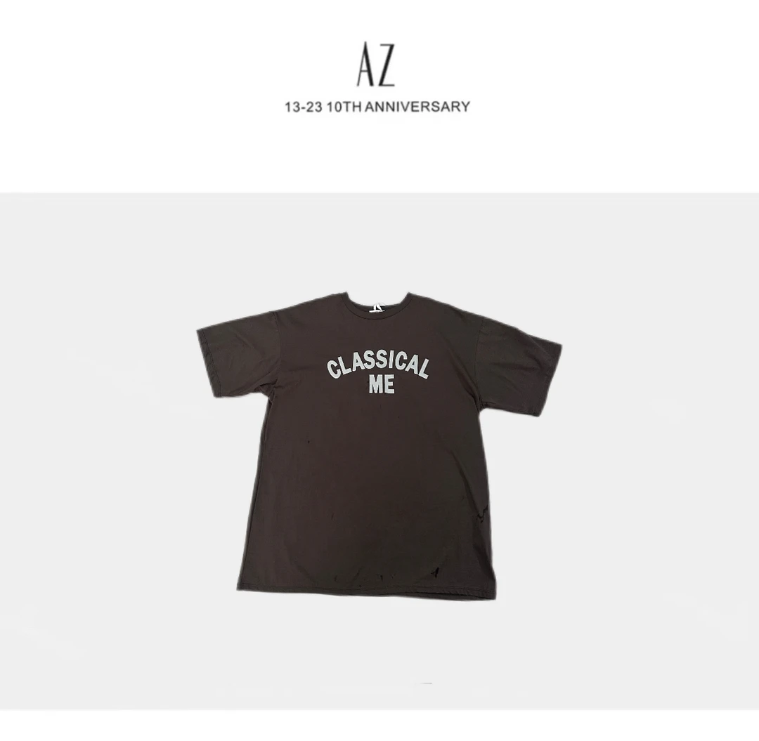 LIS&AZ-三色简约字母T恤h8261