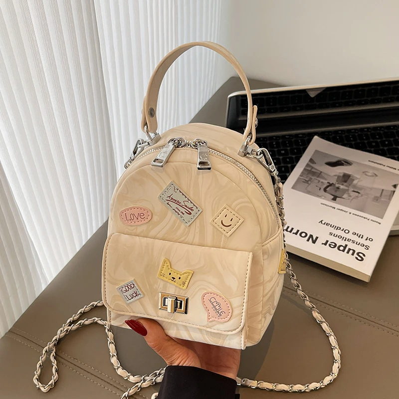 艾米兔 X COOLE女包2025新款百搭手提链条包包休闲简约斜挎双肩包