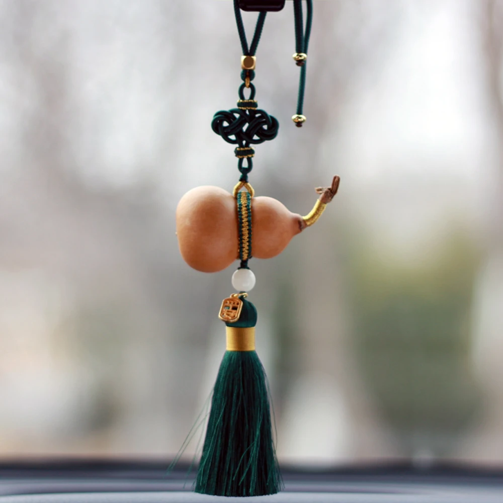 新款高档葫芦汽车挂件车载后视镜平安挂饰男女通用年货年终大促