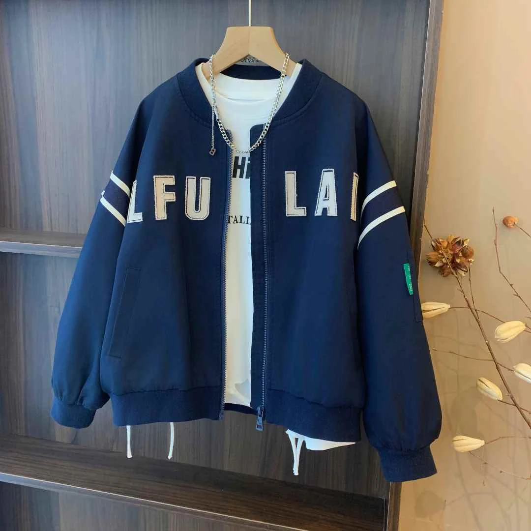 【秋款】潮童夹克休闲外套韩版潮流洋气男女童春秋冬款外套YG6445