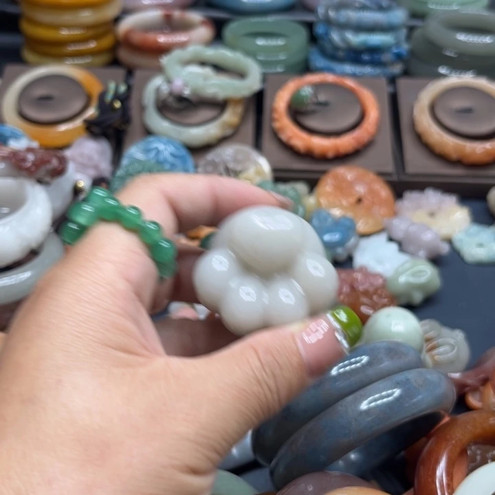 白***如合金手链石英质玉