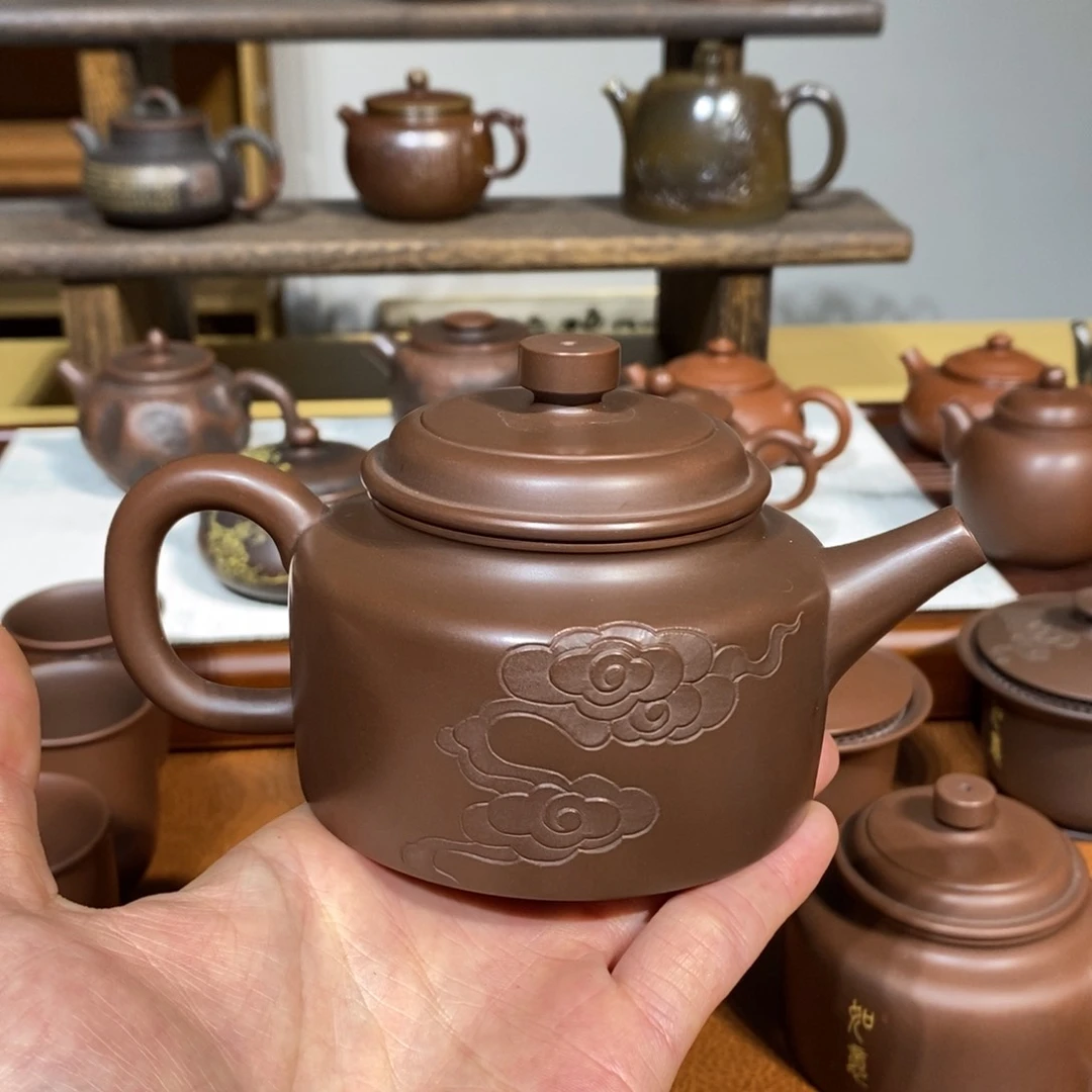 常*笃德钟230ml茄皮紫色纯手工制作