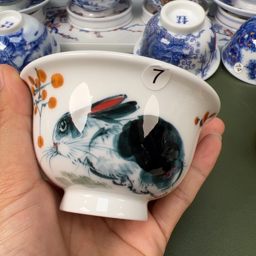 陶瓷景德镇纯手工纯手绘茶具木木7