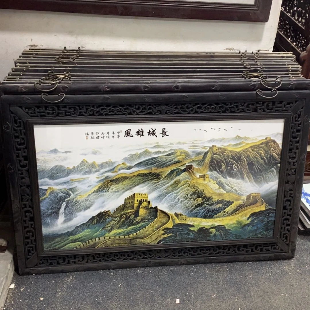 瓷1.2*76*1景德镇瓷板画柴窑烧制