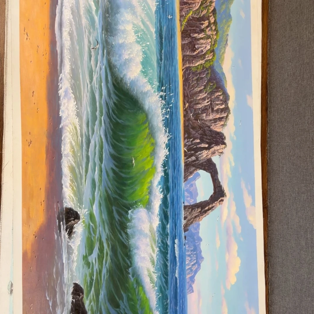 油画加油加油努力加油努力