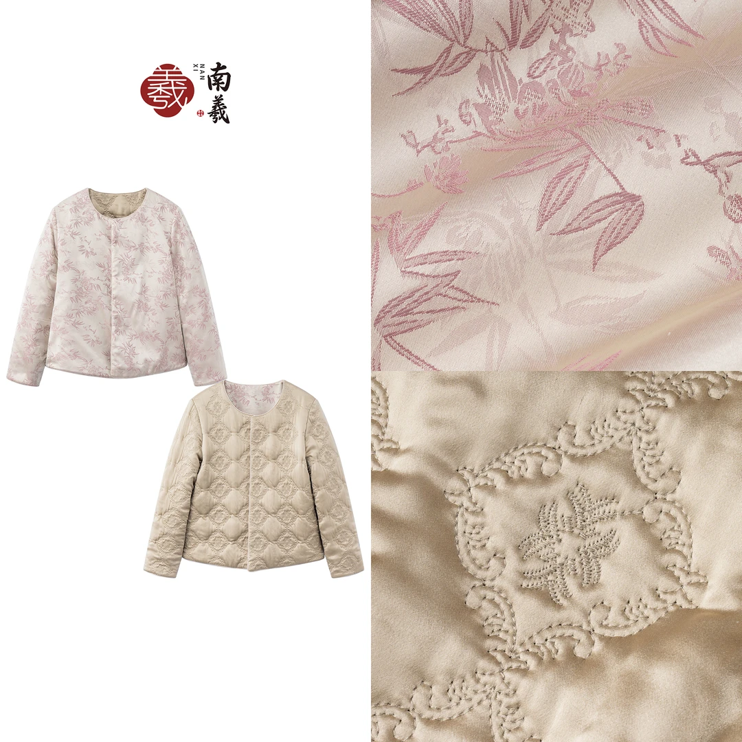 南羲【长袖内胆】新中式国风秋冬款桑蚕丝双面穿加厚