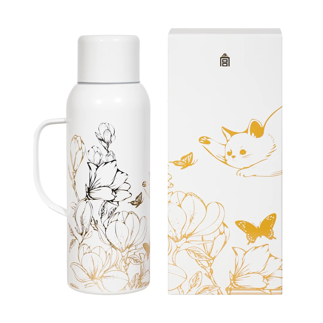 【刘莎推荐】萌趣宫猫系列焖泡壶机械温显850ml