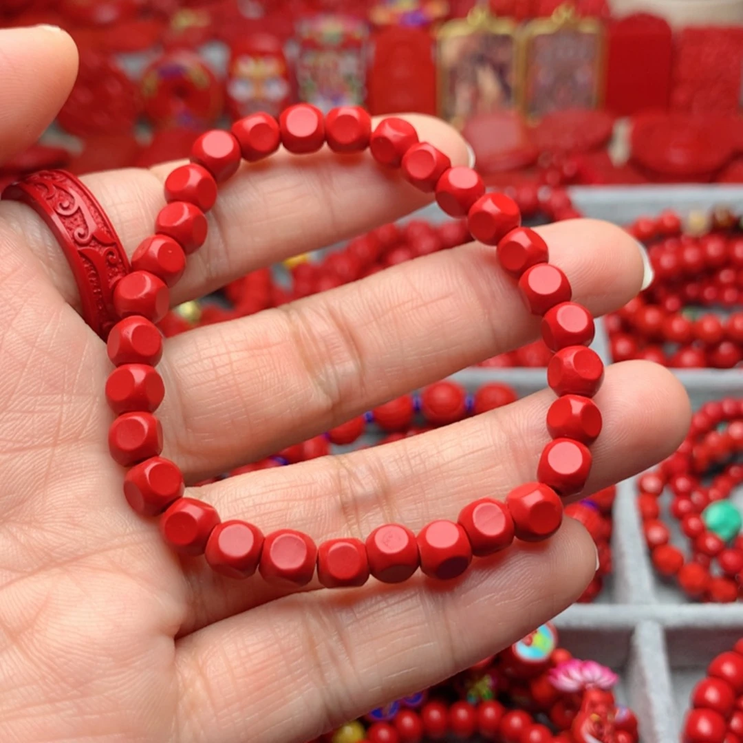 天然辰砂工艺品朱砂手串