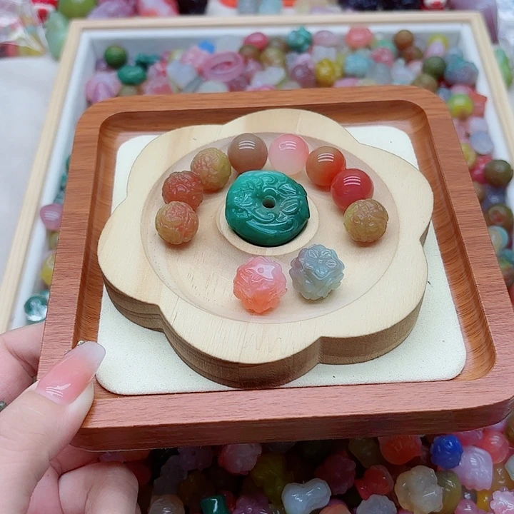 水***光未镶嵌手链玛瑙/玉髓盐源28
