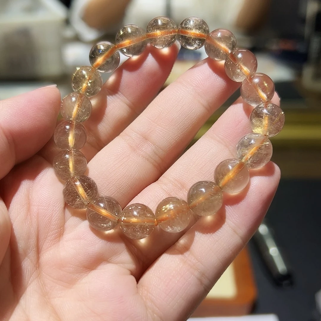 水晶手链未镶嵌发晶10毫米48号