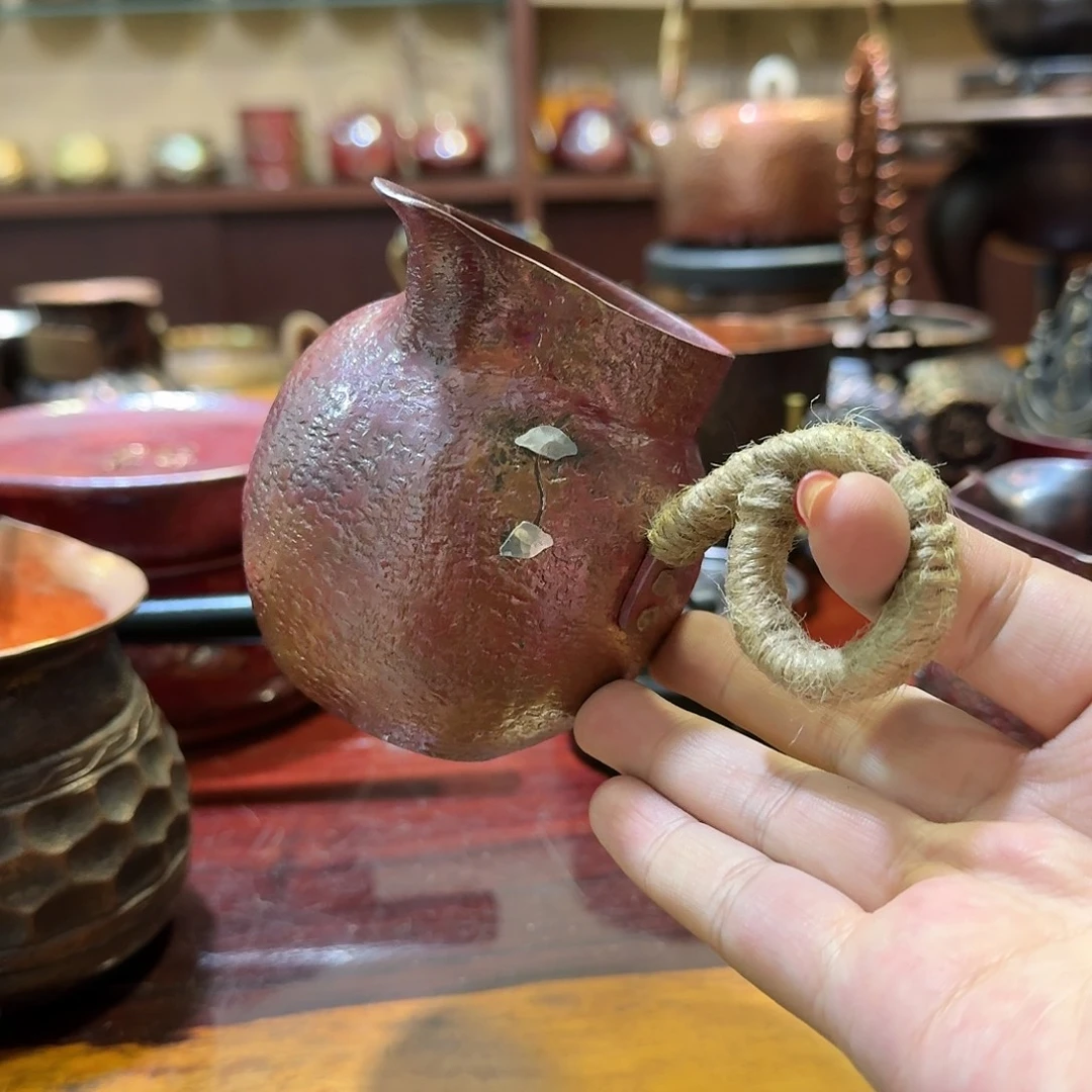 紫铜手工制作摆件一个