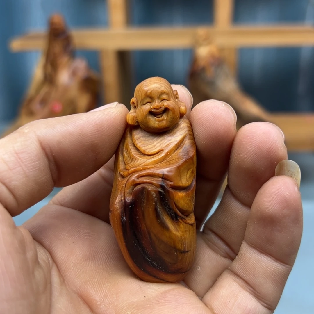 老****木崖柏木摆件手把件