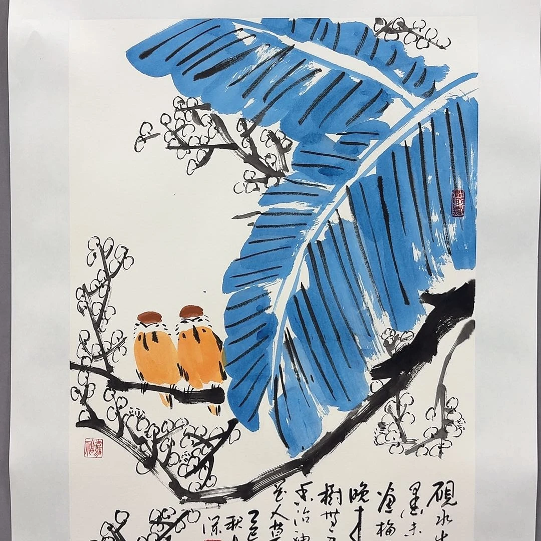 国画亲笔手绘放心去藏