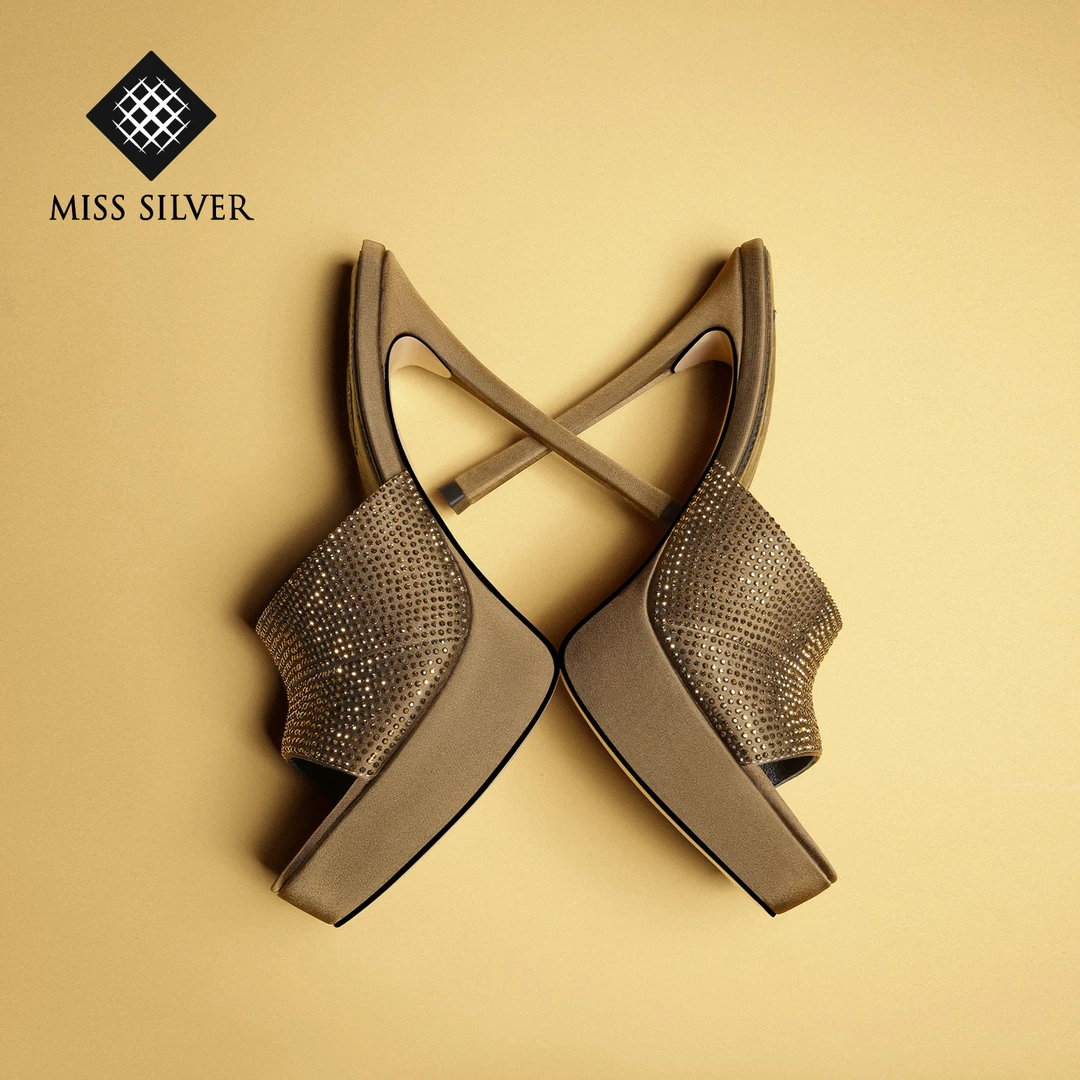 【限定莱奥】MISSSILVER2025新款防水台女士高跟鞋优雅气质百搭
