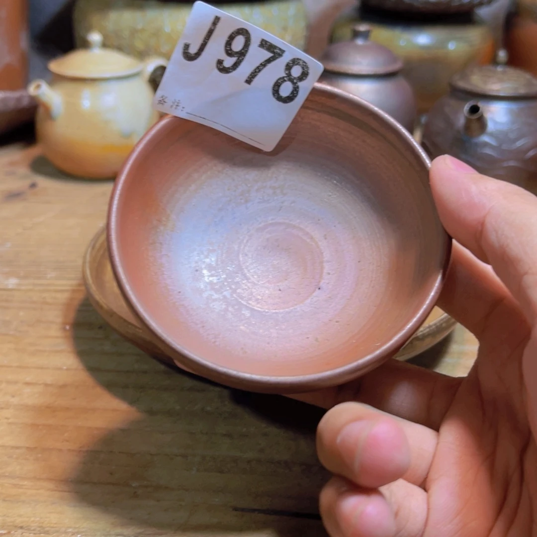纯手工制作工艺（柴烧）裸烧纯手工制作柴烧杯978
