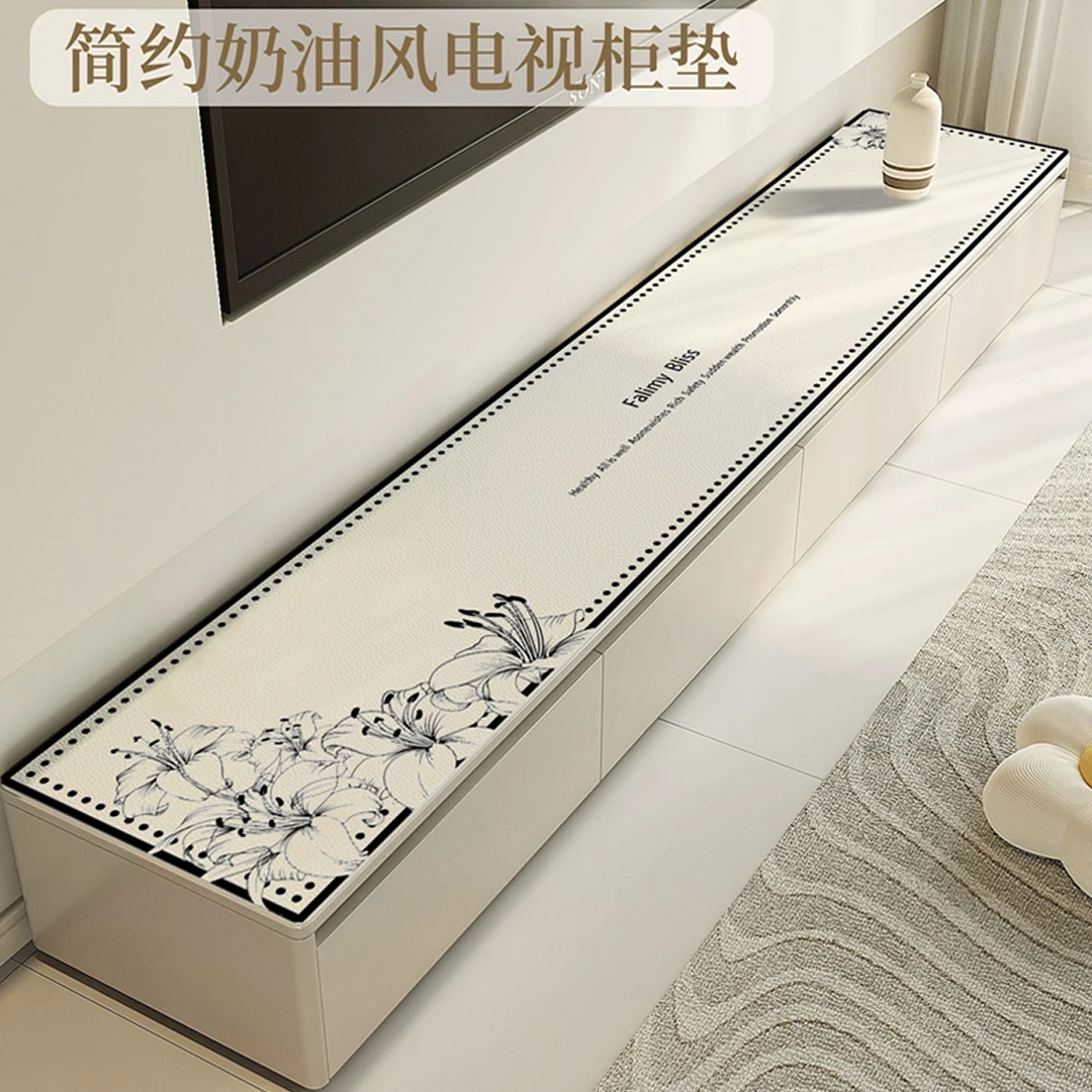 皮革桌垫茶几垫电视柜垫防水防油污耐磨耐高温长条皮垫子定制尺寸