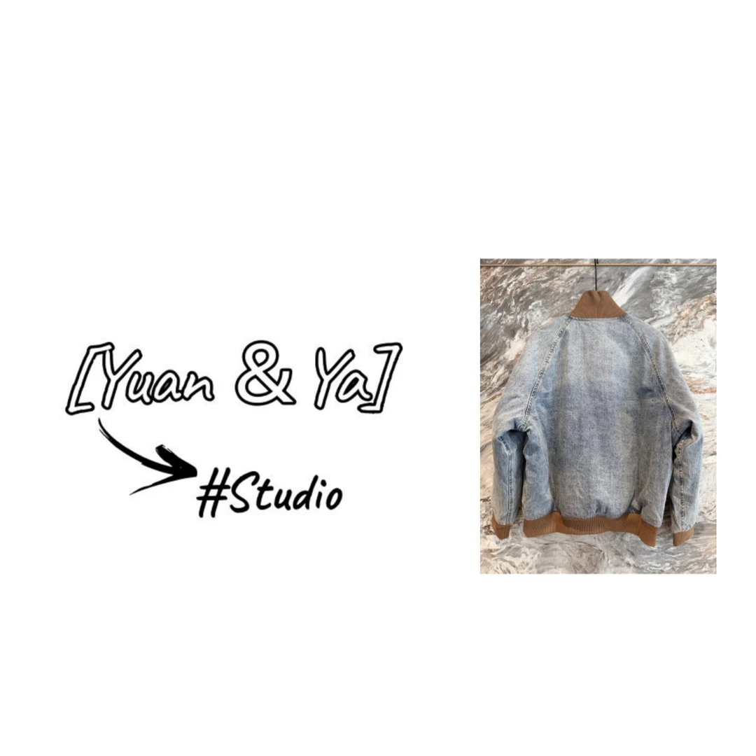 B426蓝色牛仔短外套