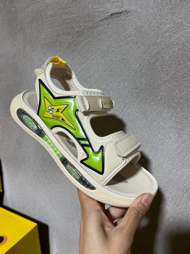 男童鞋夏季DT新款1303休闲时尚魔术贴平底小学生中大凉鞋24X