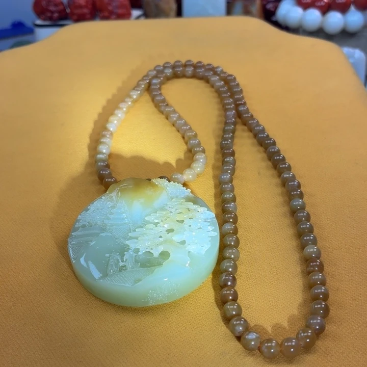 和田玉未镶嵌颈饰