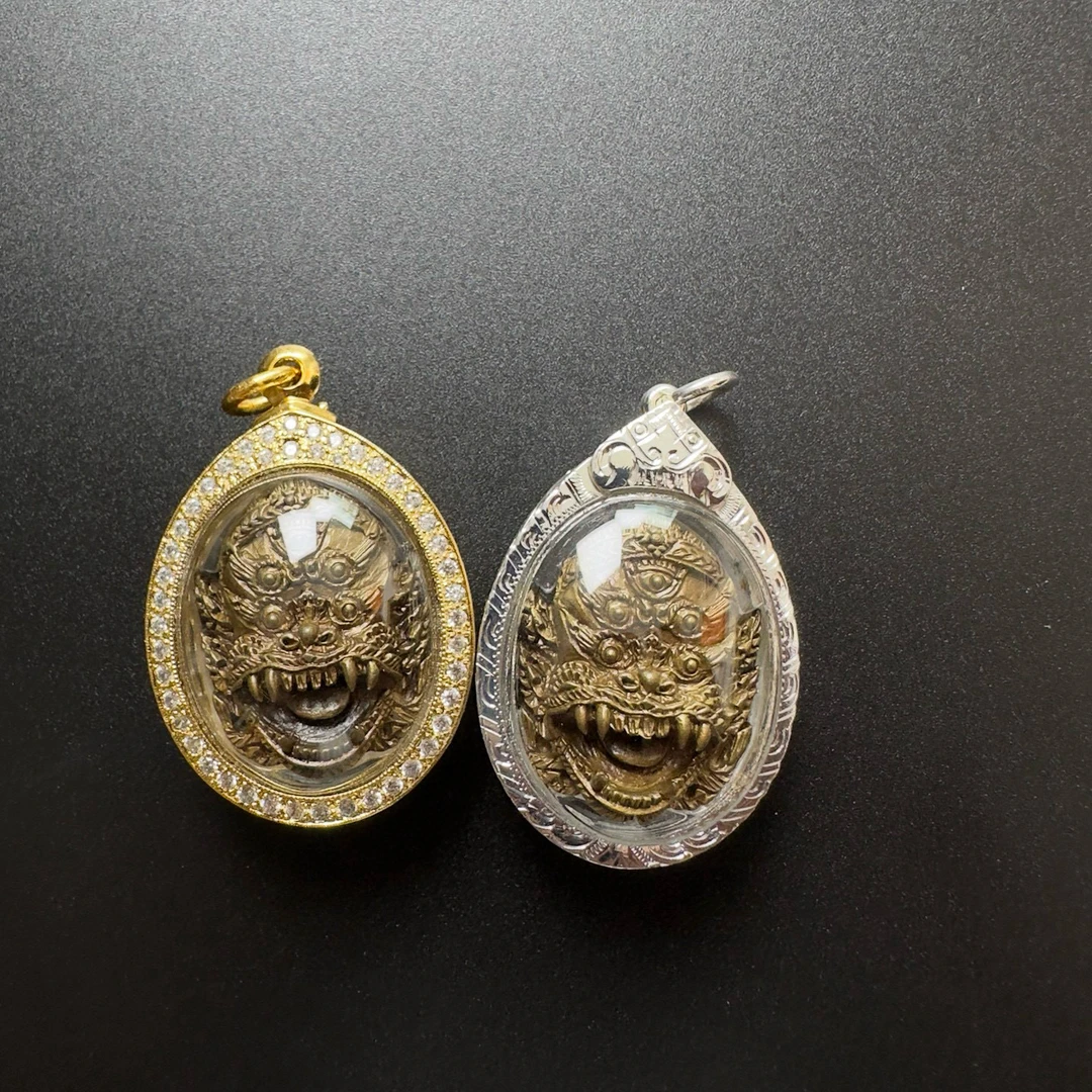 古巴博洋2567年五眼四耳银壳钻壳中模带鉴定卡配绳链泰国特色吊坠