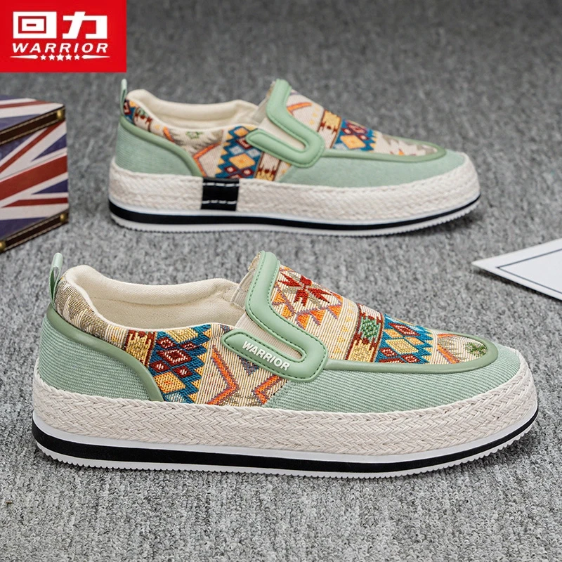 回力帆布鞋男冬季新款透气休闲百搭运动鞋青少年懒人一脚蹬潮鞋子