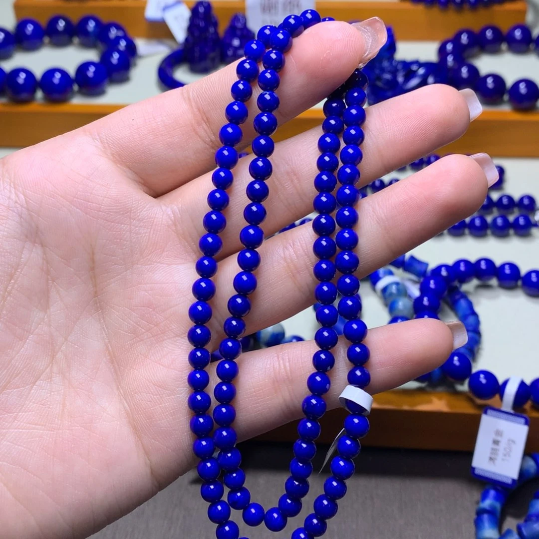 青金石手串未镶嵌5m