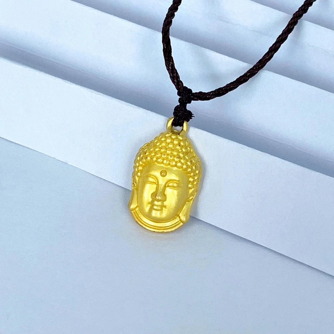 古法工艺佛头金属装饰用品包挂件