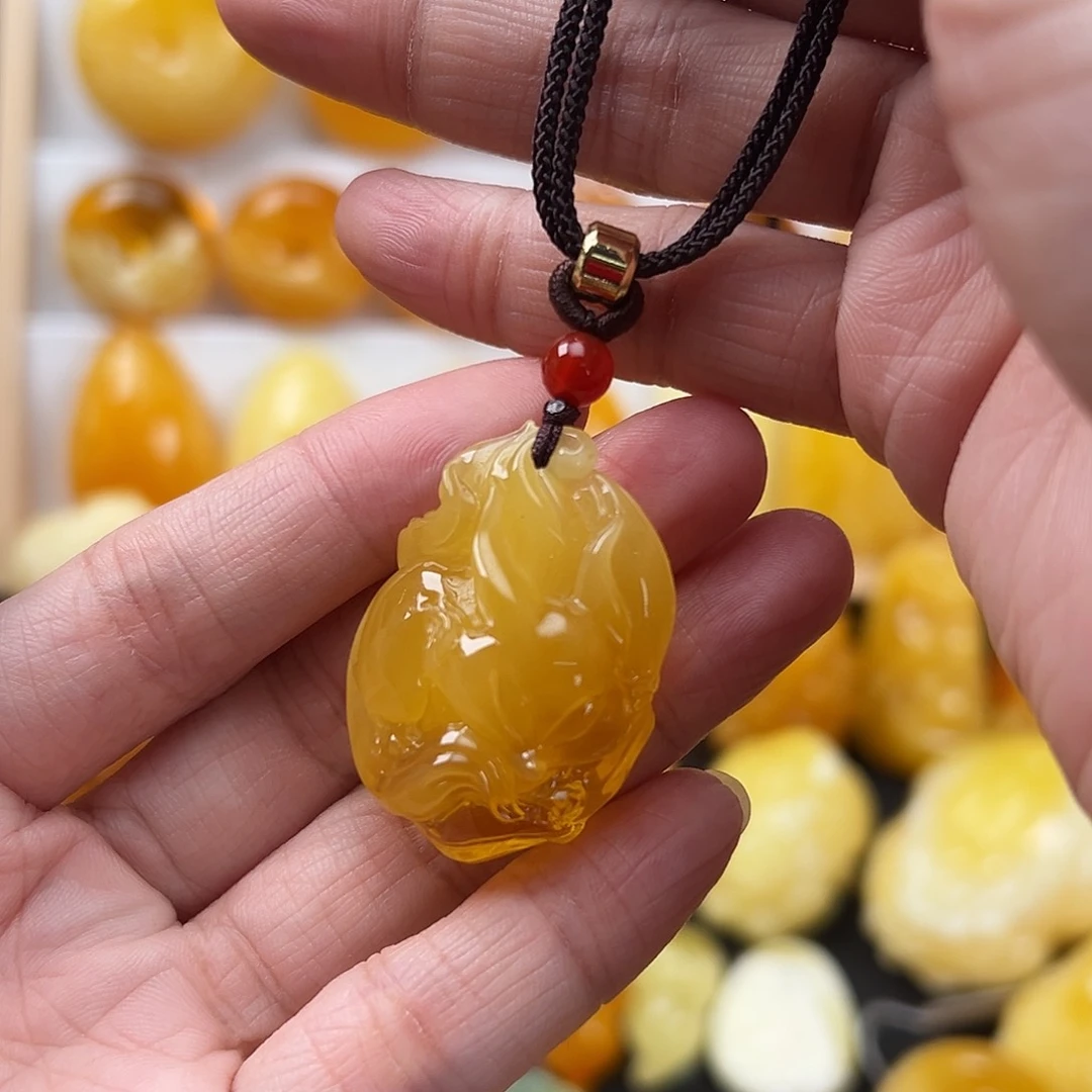 蜜蜡颈饰未镶嵌蜜蜡