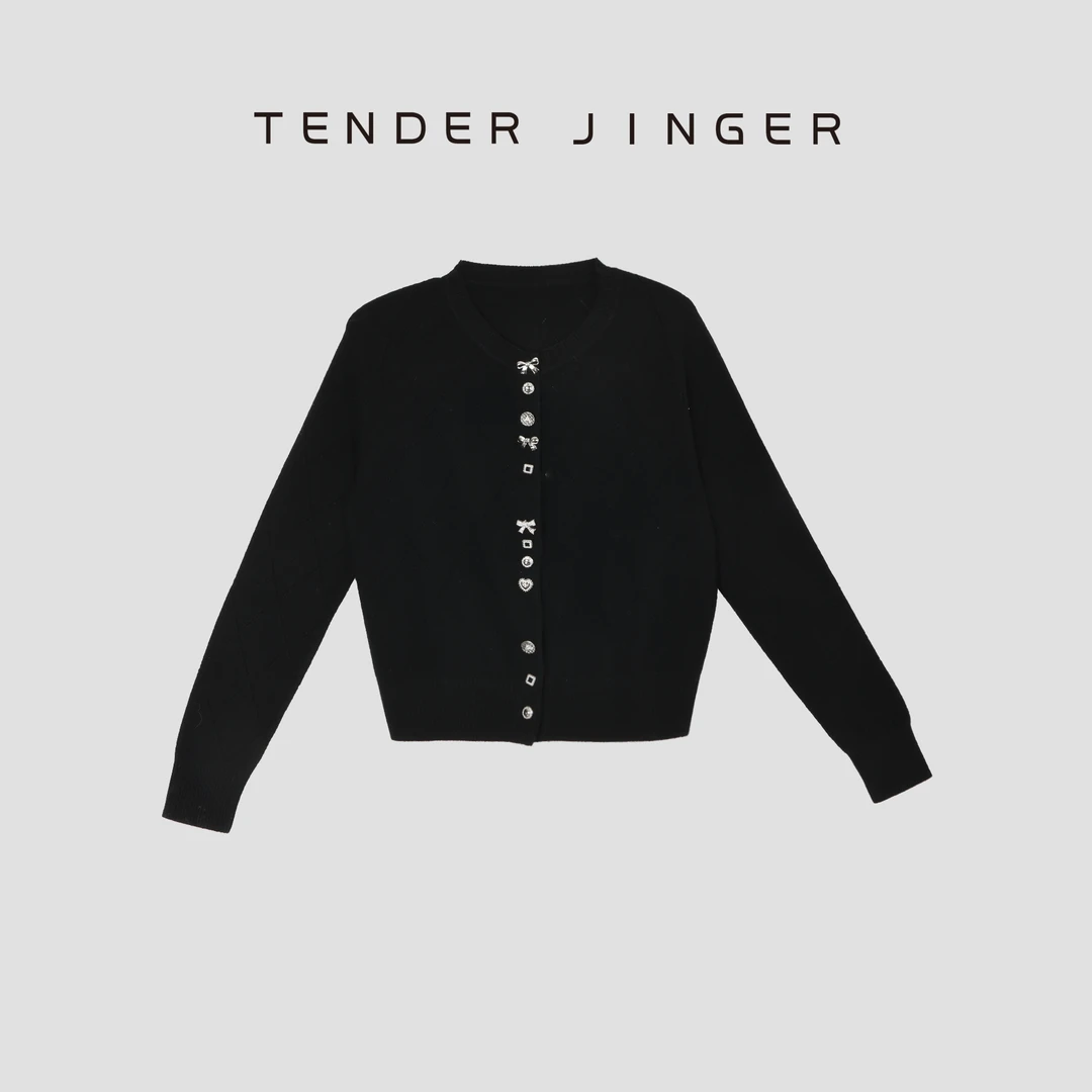 Tender Jinger｜线下专供 圆领显瘦澳毛针织衫T53FSS41444