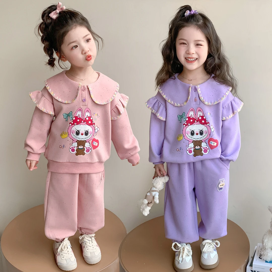 女童套装春秋款2025新款小女孩宝宝秋季洋气小童初秋穿搭儿童秋装