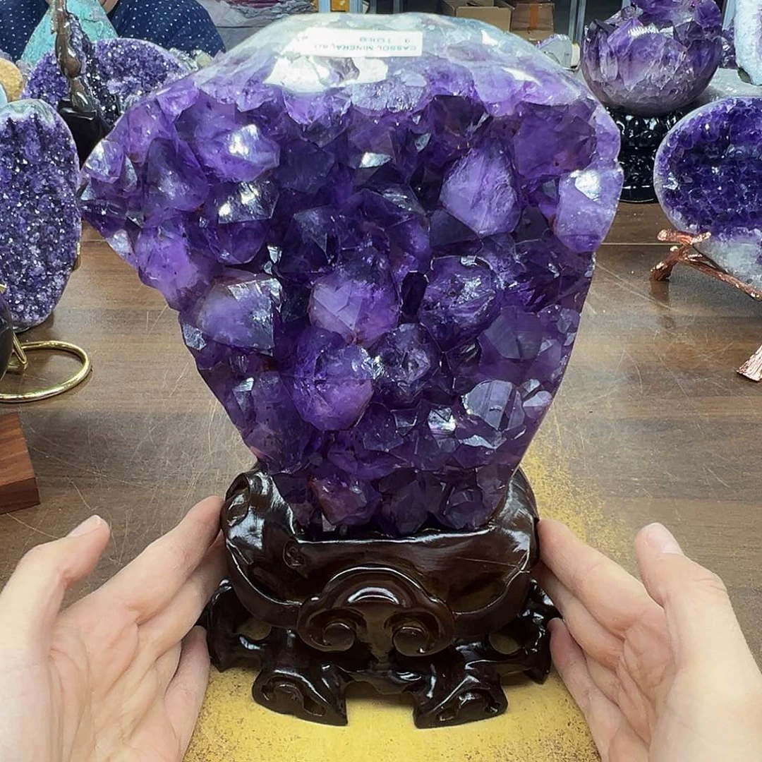 紫晶摆件未镶嵌晶体