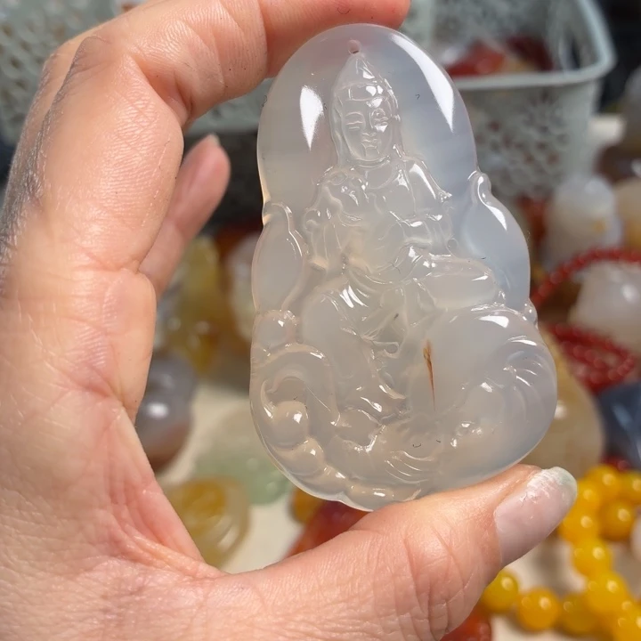 玛瑙/玉髓未镶嵌吊坠(不含链)