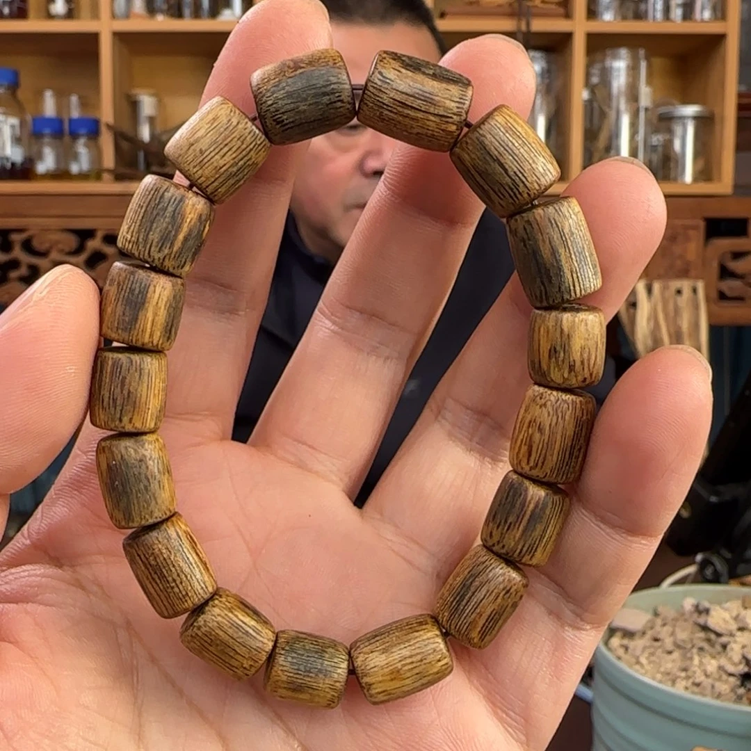 手串沉香奇楠一代苗白棋1.0，10克