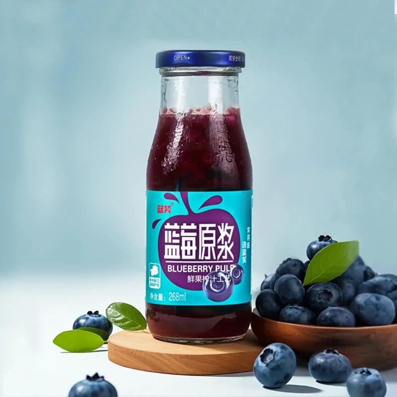 蓝笑蓝莓原浆 蓝莓果汁 饮品