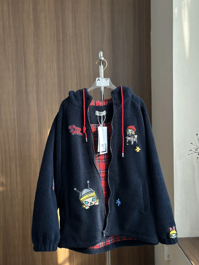 1271长款复古休闲ins提花百搭上衣