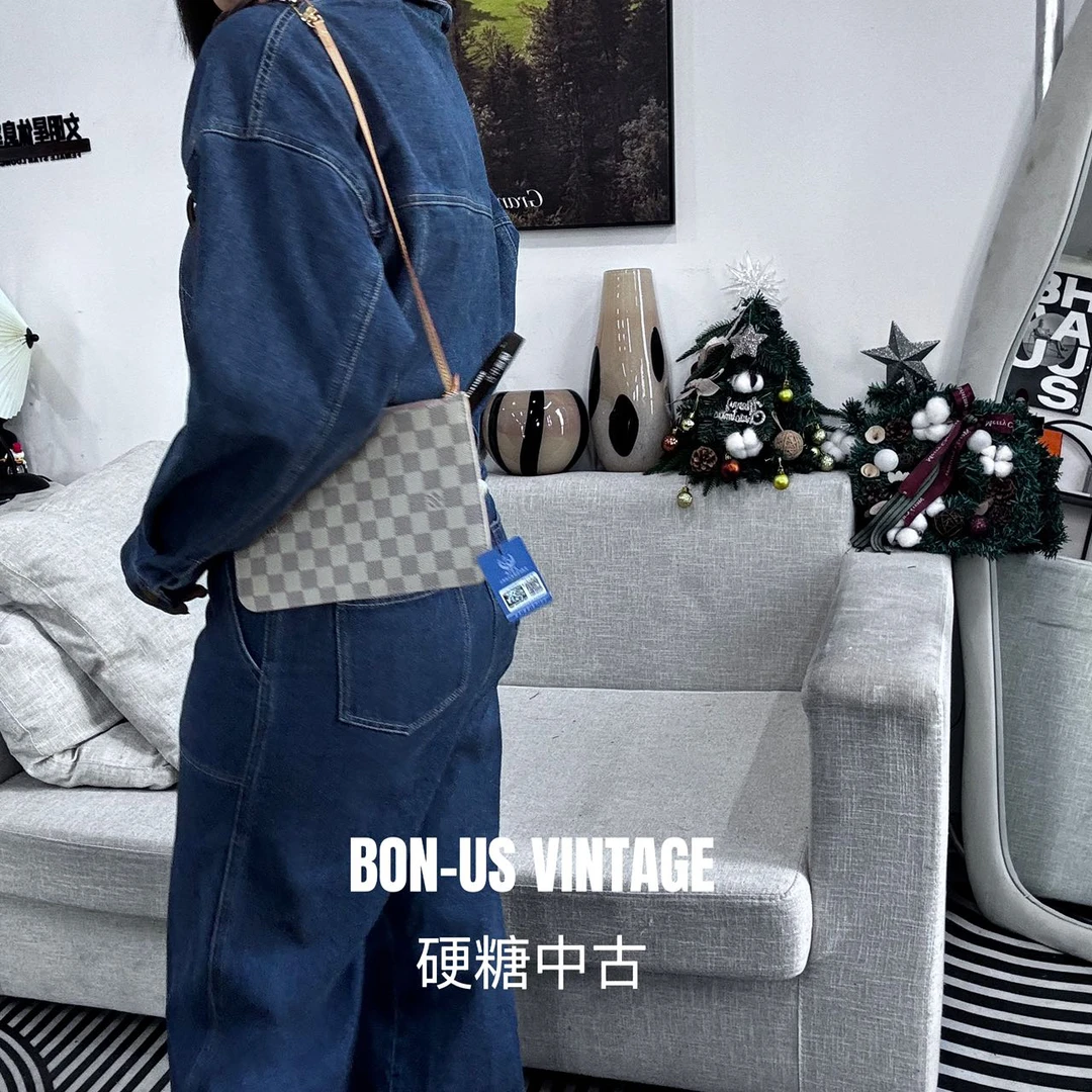 95新 LouisVuitton/路易威登 617822/芯片款never full子袋