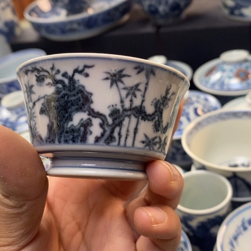 【闪购商品】景德镇青花主人杯