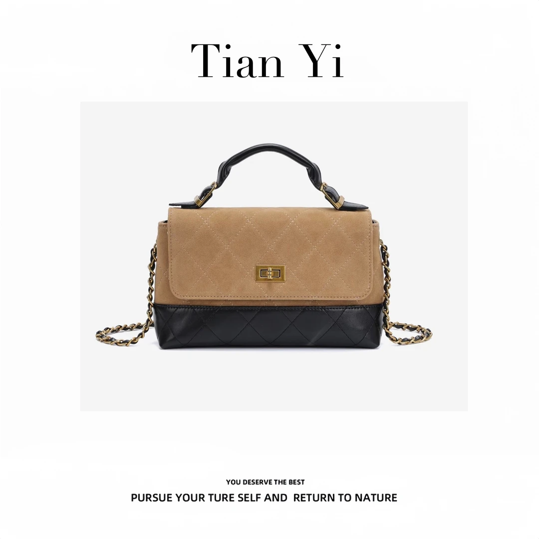 2025新款夏季轻奢时尚百搭拼接手提包8002289-1